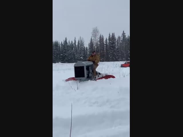 Настоящий снегоход