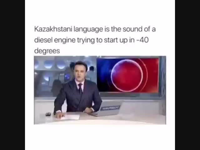 Казахстанский телеведущий разогревается перед эфиром