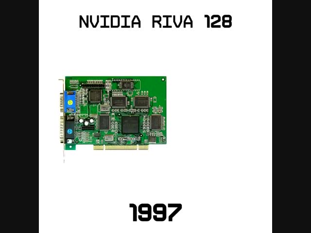 Эволюция видеокарт Nvidia с 1995 года по нынешнее время