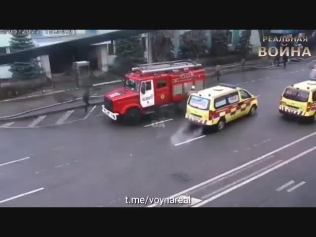 Нападения мародеров на пожарную технику в Казахстане.