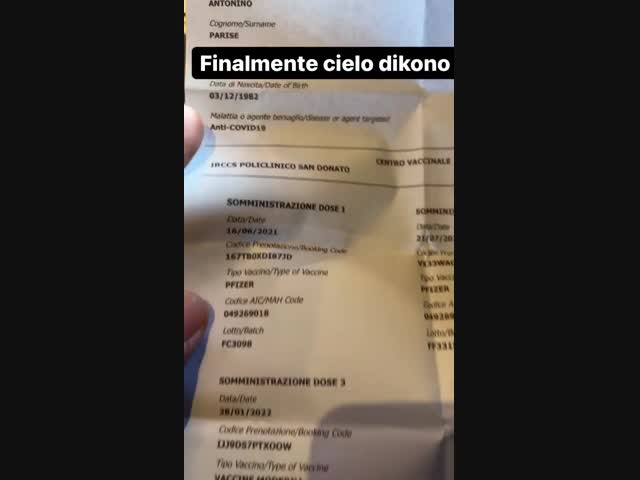 В Италии к прививкам дают чеки