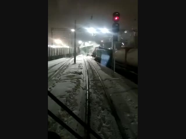 Железнодорожное происшествие в Москве.