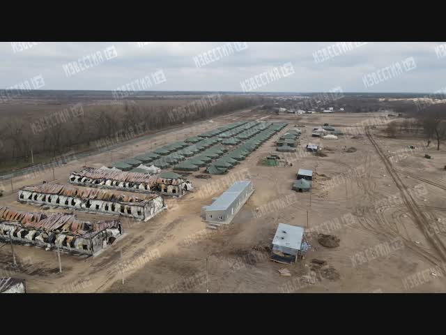 Брошенная украинская военная база с техникой в Херсонской области