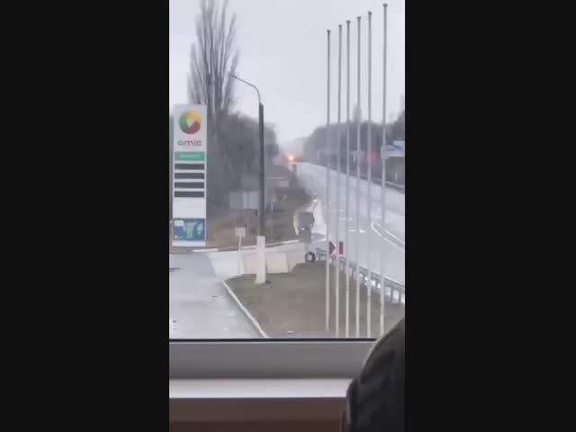 Работа украинских корректировщиков из здания детского сада