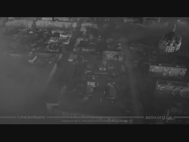 Осаждённый Мариуполь с высоты птичьего полёта