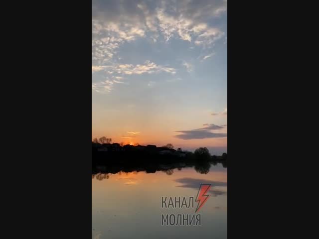 Полёт ракеты над Украиной