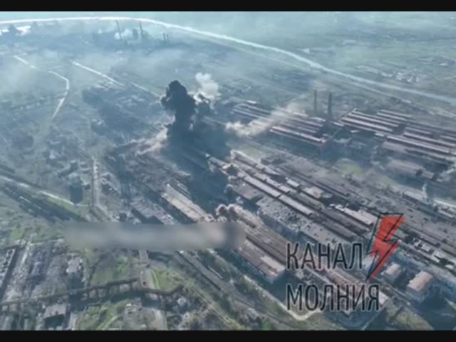 Обстрел «Азовстали» в Мариуполе