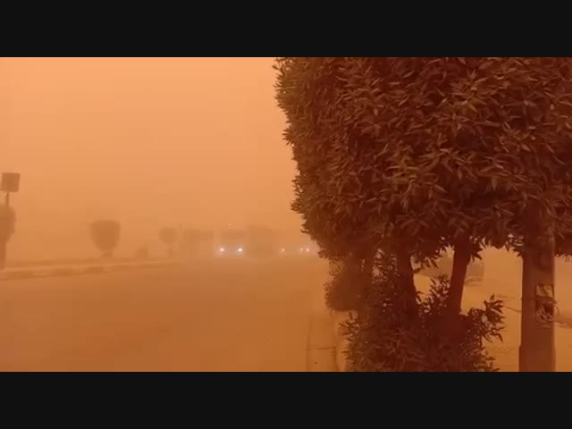 Пыльная буря в Ираке