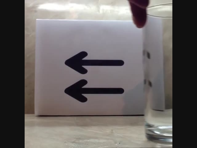 Эксперимент со стаканом воды