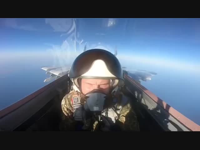 Боевая работа украинского лётчика на МиГ-29