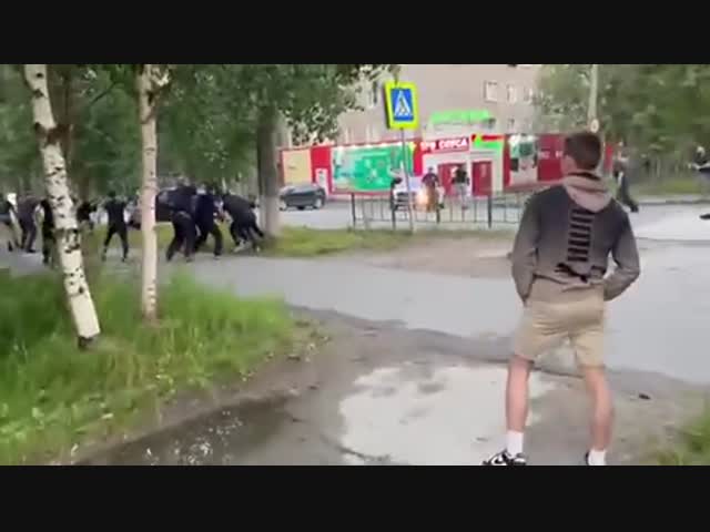 Массовая драка в Ковдоре
