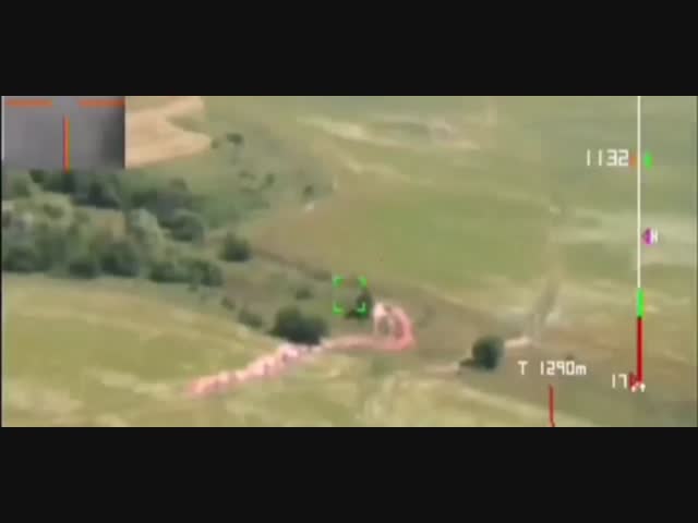 Работа дрона-самоубийцы Switchblade 300