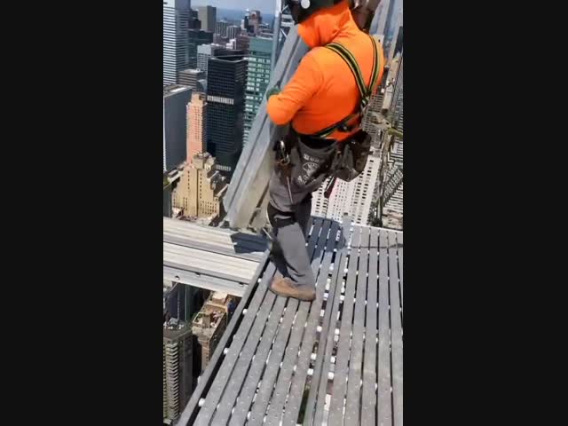 Так в Нью-Йорке строят небоскрёбы