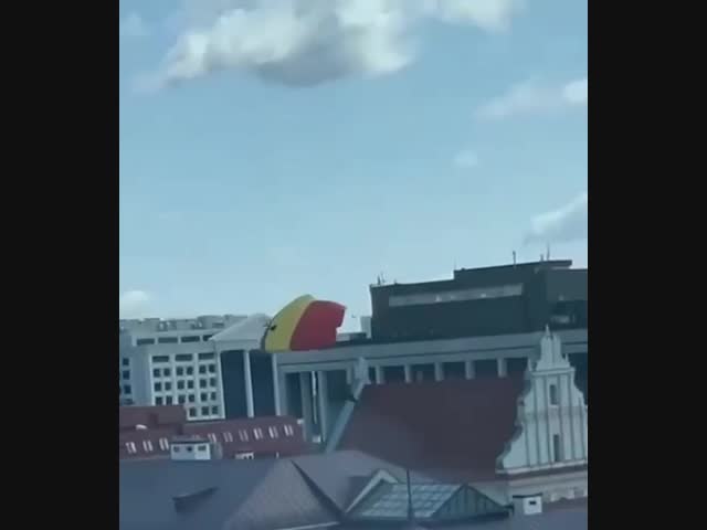 Тренировка белорусского МЧС в Минске