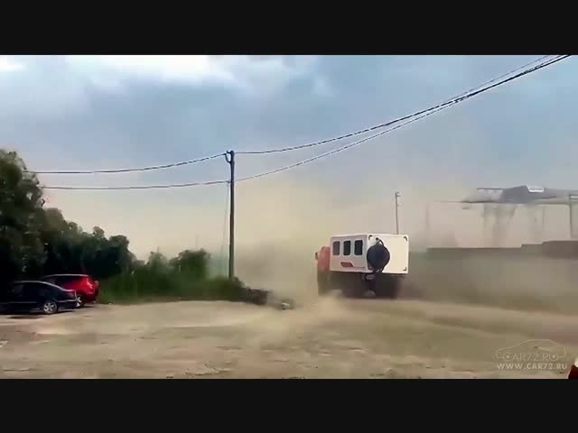 Последние минуты жизни крановщицы