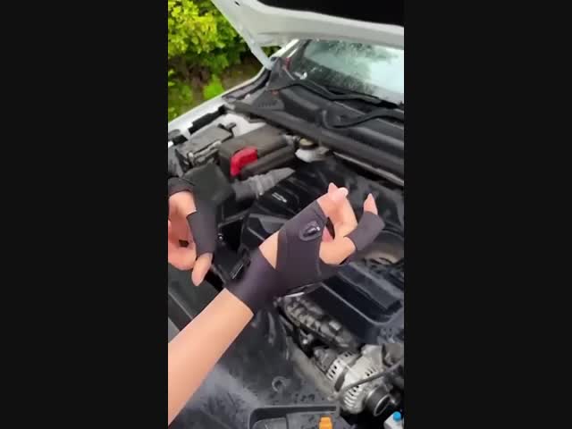 Перчатки с фонариком