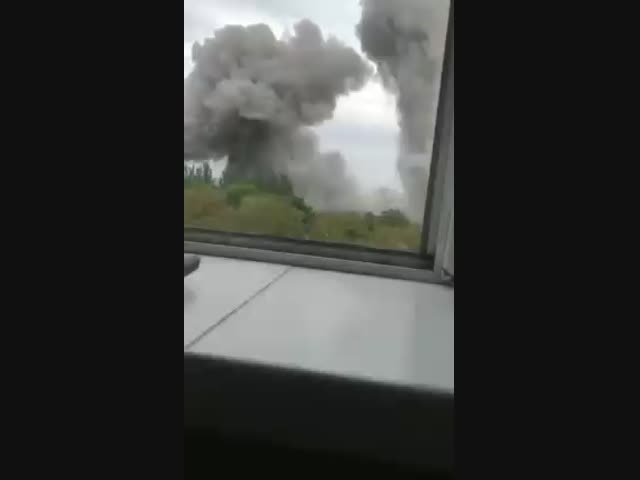 Что-то взорвалось в Горловке