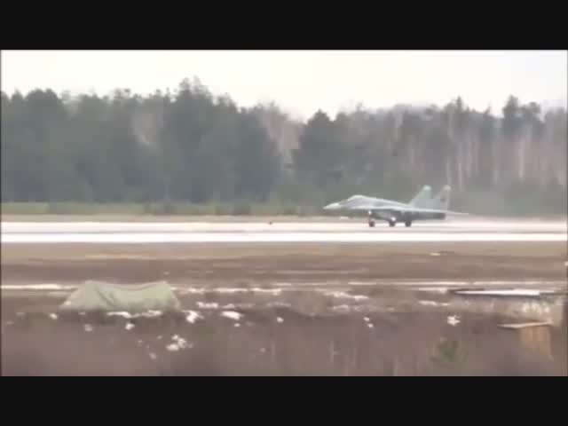 Неудачный взлёт МиГ-29