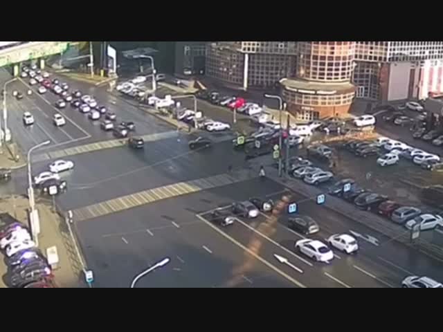 Авария в три касания в Челябинске