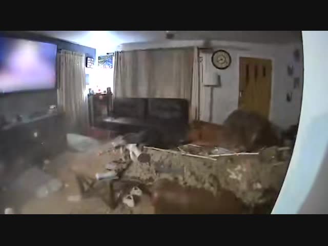 На американца обрушился потолок в его новой квартире