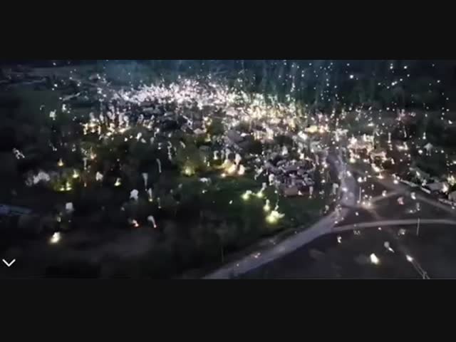 Фосфорный дождь над украинским селом 