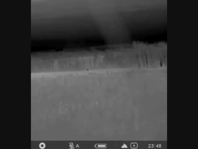 Работа украинского снайпера ночью