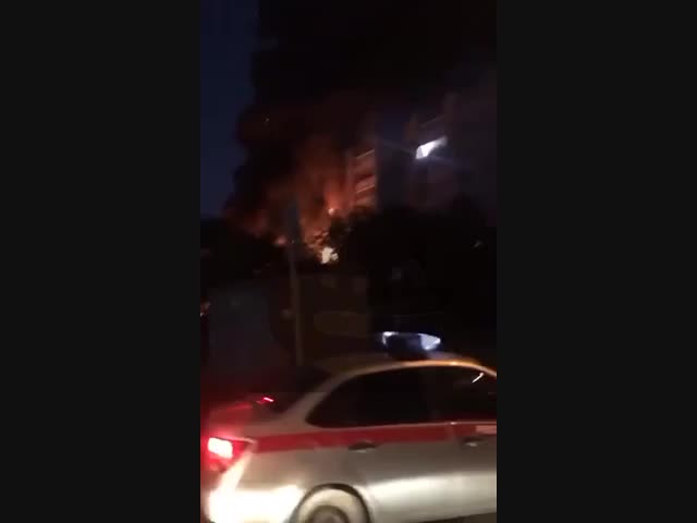 Катапультировавшийся пилот и случайные прохожие в Ейске