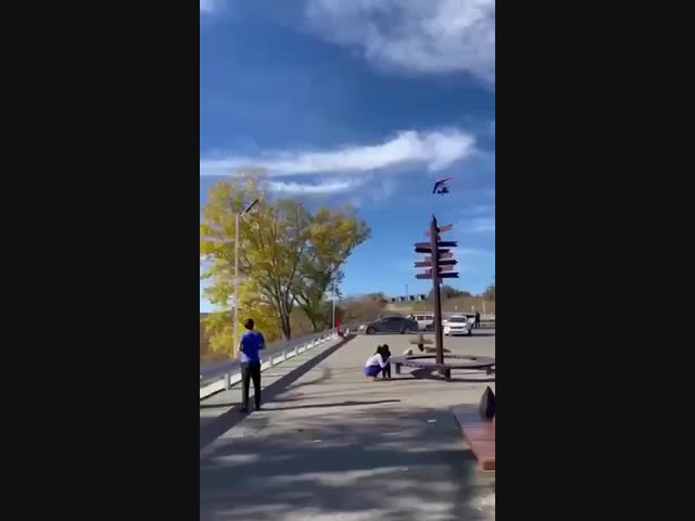 Новый ракурс гибели мотодельтаплана в Майкопе