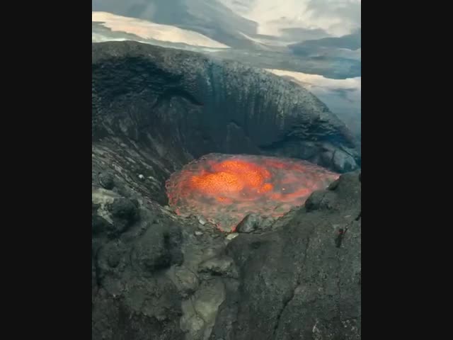 Извержение вулкана Шивелуч на Камчатке