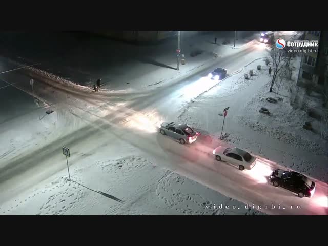 Затруднённое дорожное движение в Бийске