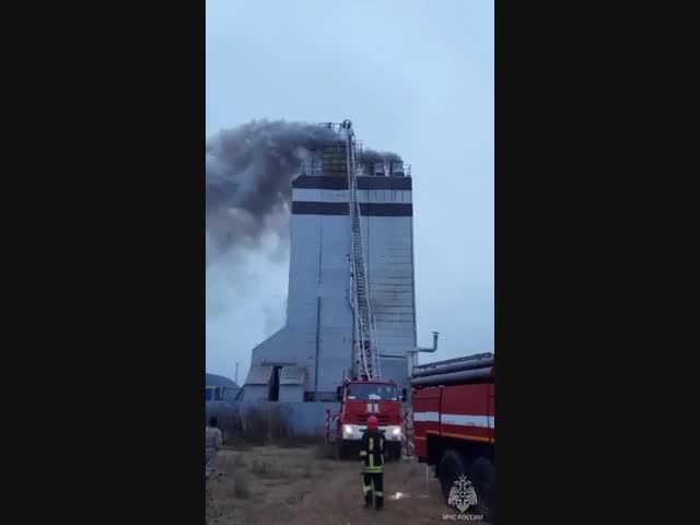 Пожар в Оренбургской области