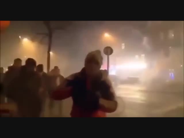 Новогодняя ночь в Берлине.