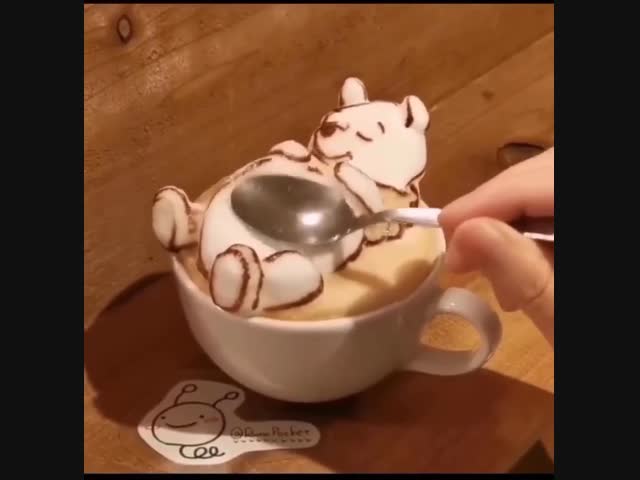 Забавный кофе с зефирками