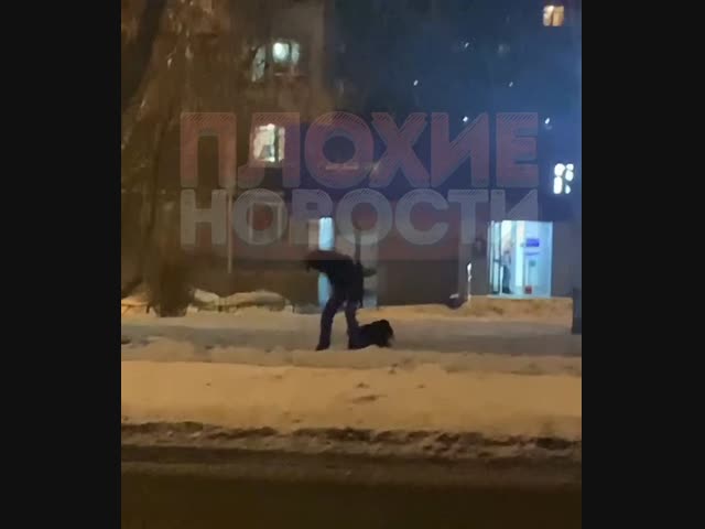 В Москве таджик избивал свою девушку прямо на улице