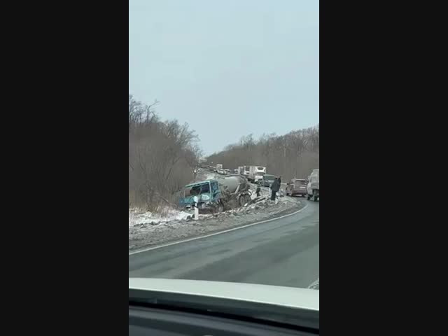 Массовая авария в Приморском крае