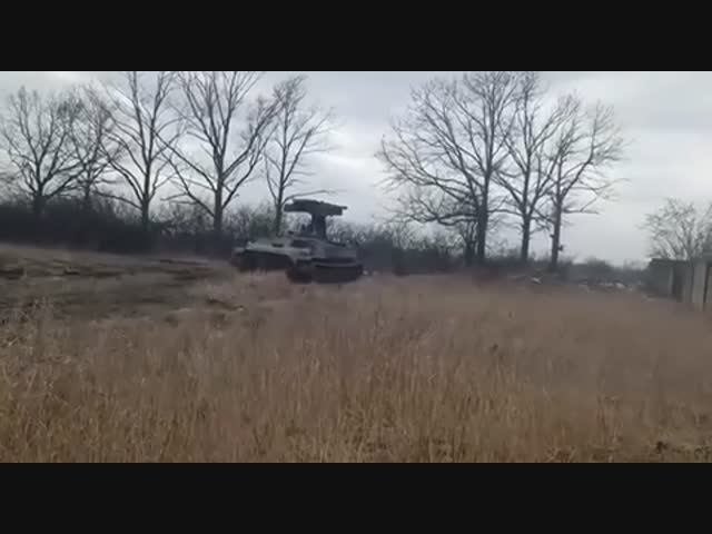 Работа зенитно-ракетного комплекса 