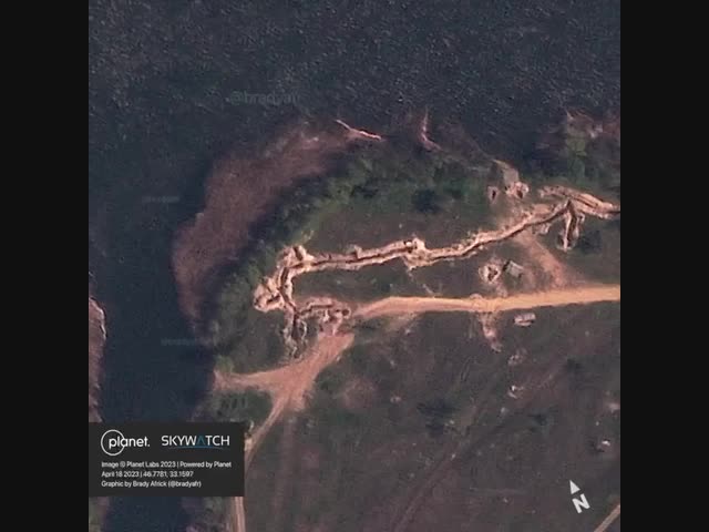 Окопы на левом берегу Днепра