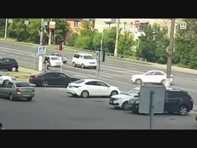 Гибель байкера в Твери