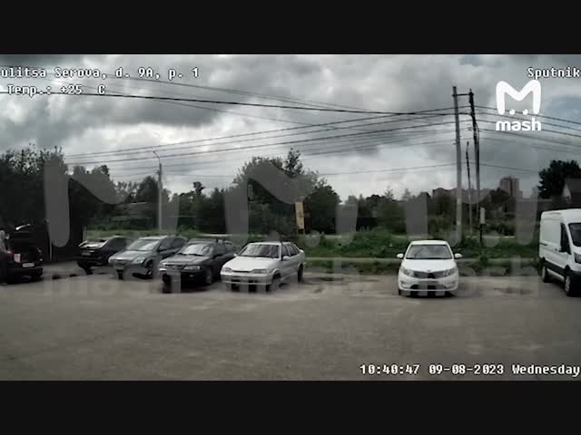 Момент взрыва в Сергиевом Посаде