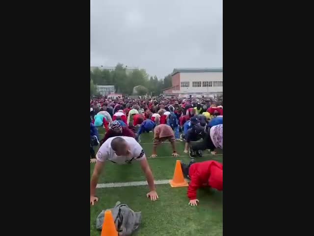 Рекордные отжимания 