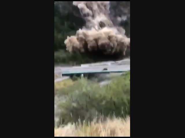 Гигантский оползень во Франции 