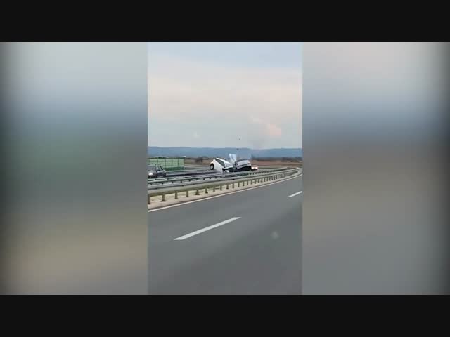 Движение в противоположном направлении по шоссе Обреновац Сербия 3.9.2023