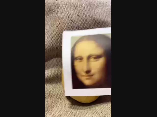 Мона Лиза на картофелине
