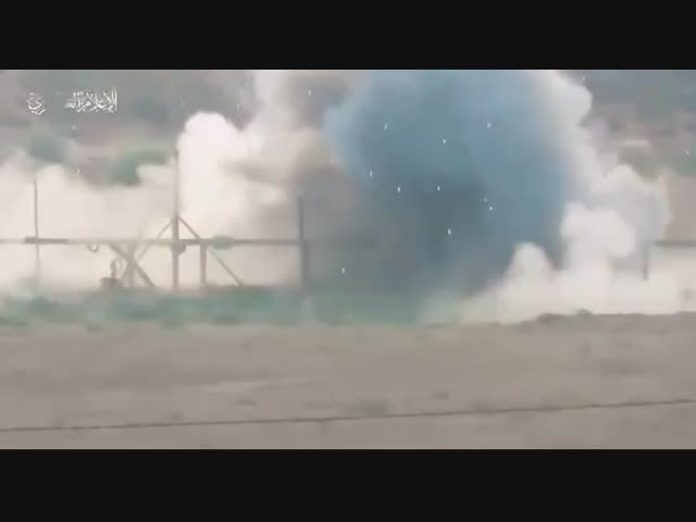 Первые кадры начала палестинского нападения