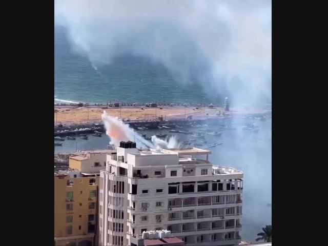 Атака Израиля на порт в Секторе Газа