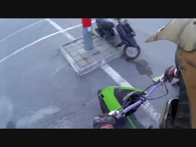 Красиво пошёл, с искрами