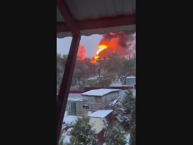 В Подольске загорелся частный дом