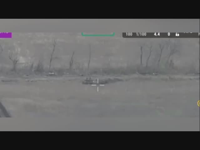 FPV-дрон против танка