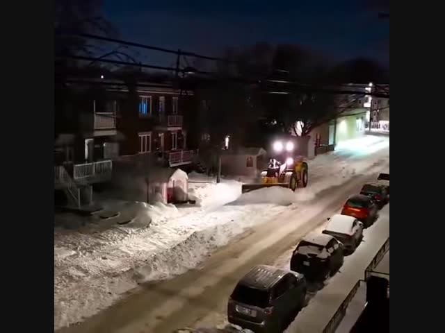 Уборка снега в Канаде