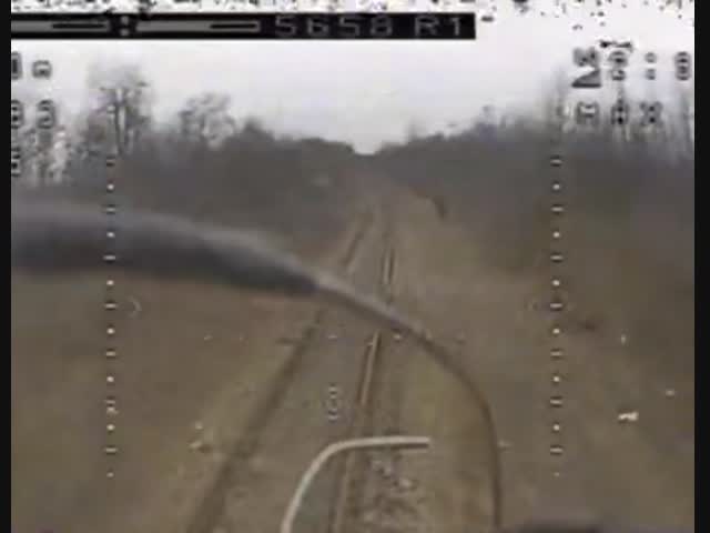 Кого-то догнал дрон-камикадзе...